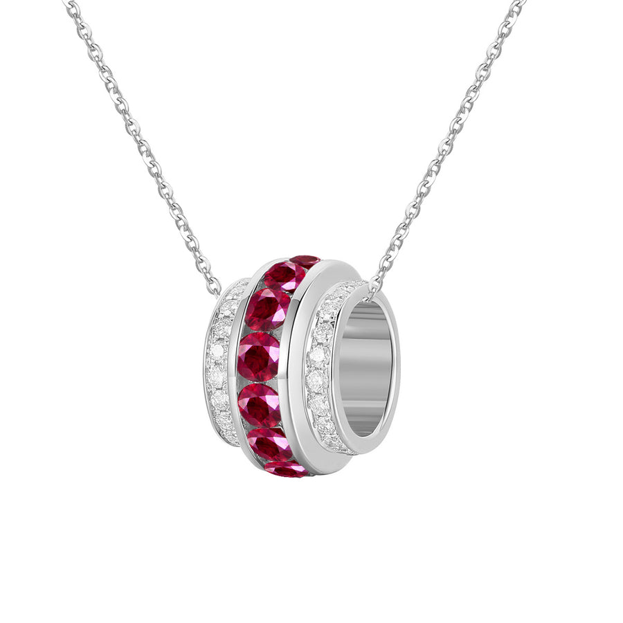 Ruby and Diamond Necklace