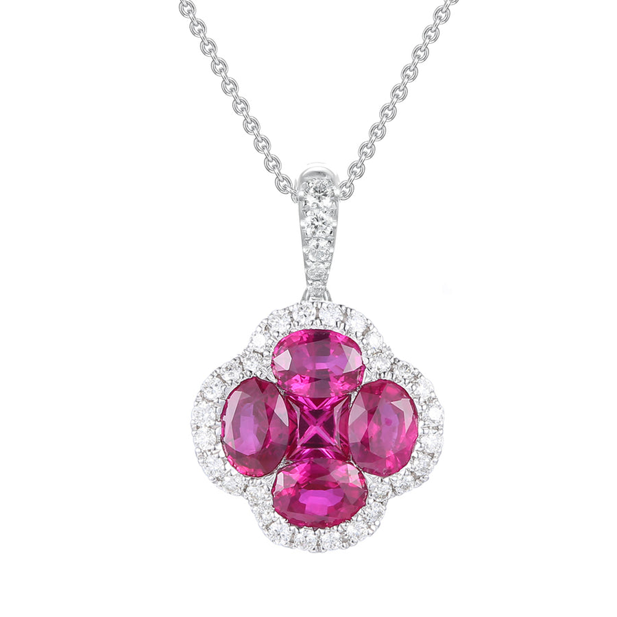 Ruby and Diamond Pendant