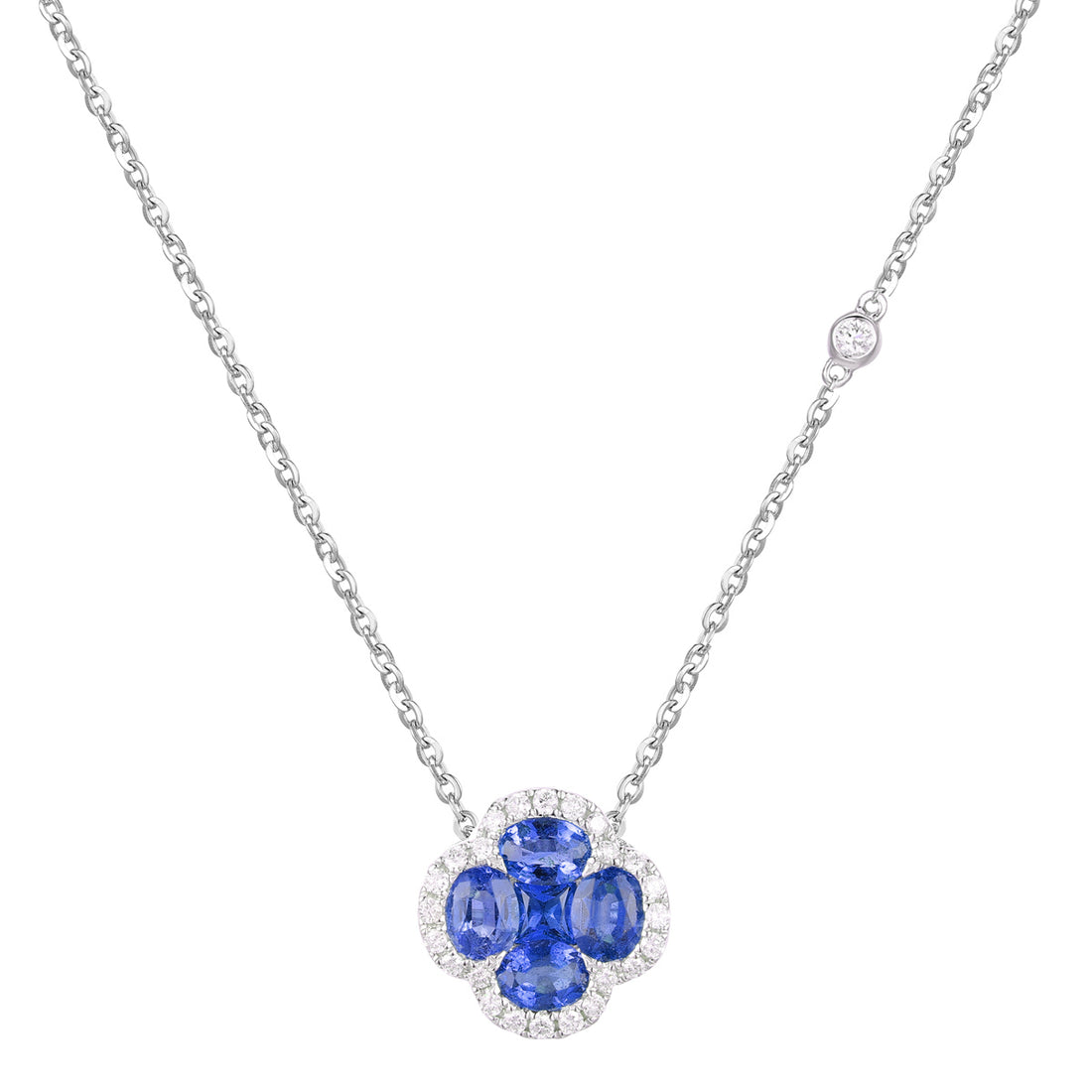 Sapphire and Diamond Necklace