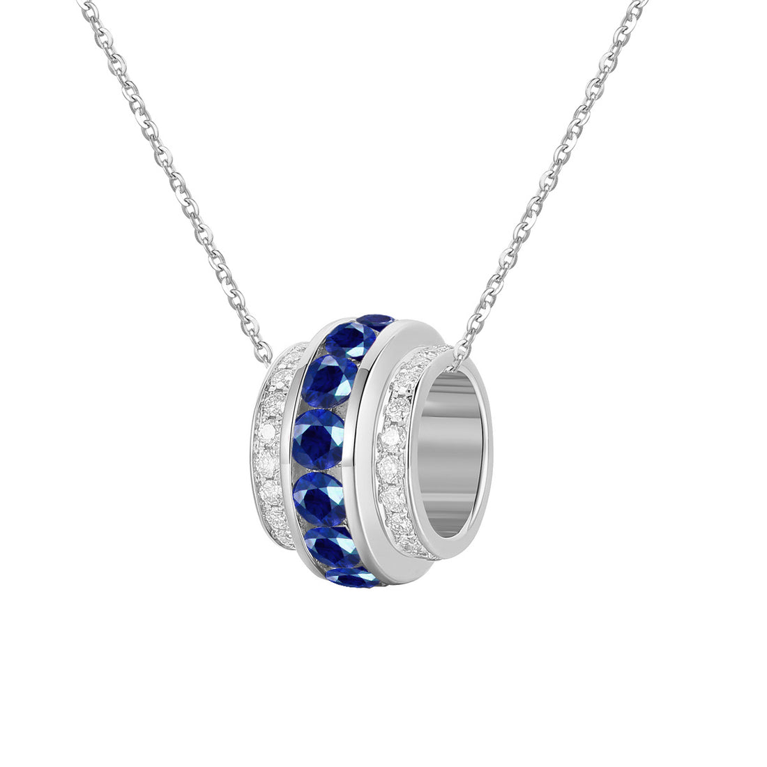 Sapphire and Diamond Necklace