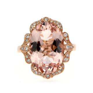 Morganite and Diamond Ring