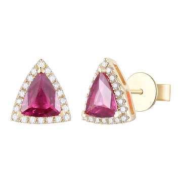 Ruby and Diamond Earrings