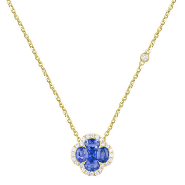 Sapphire and Diamond Necklace