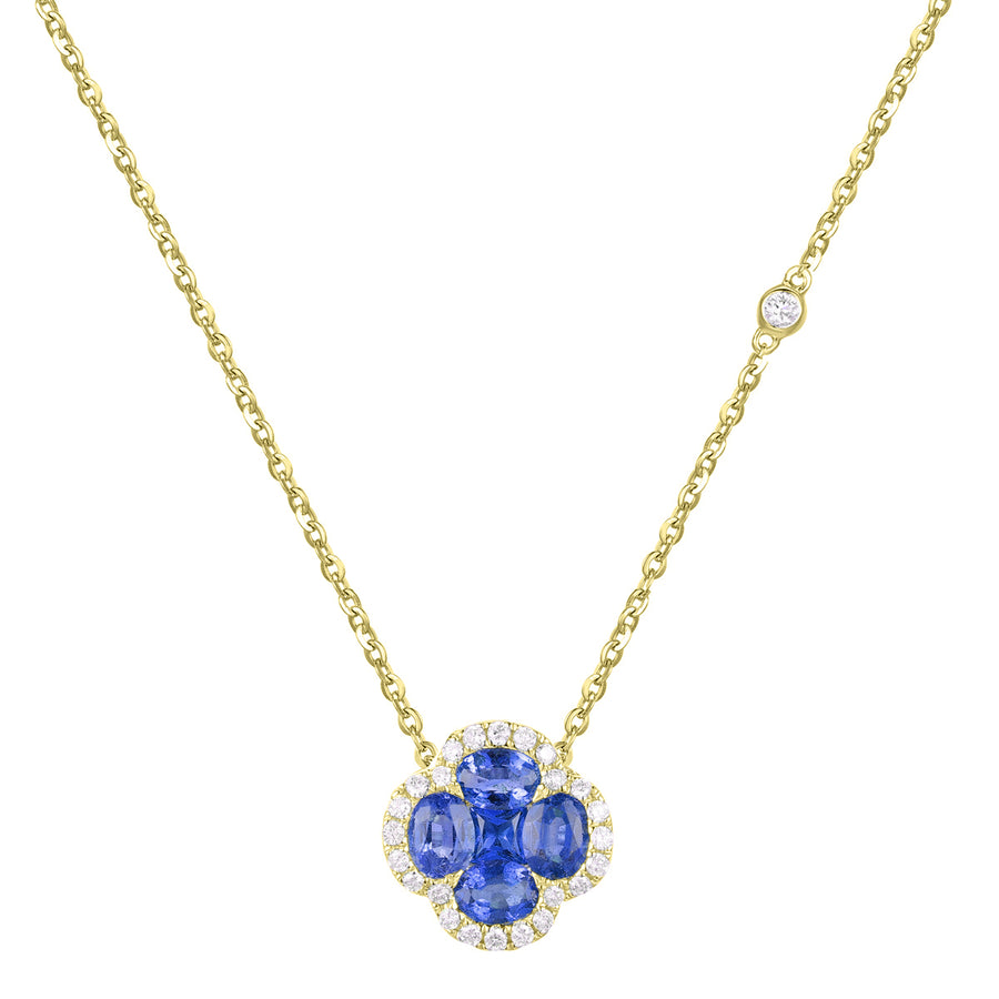 Sapphire and Diamond Necklace