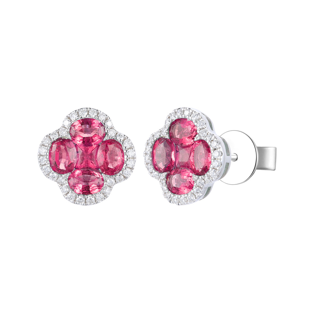 Ruby and Diamond Earrings