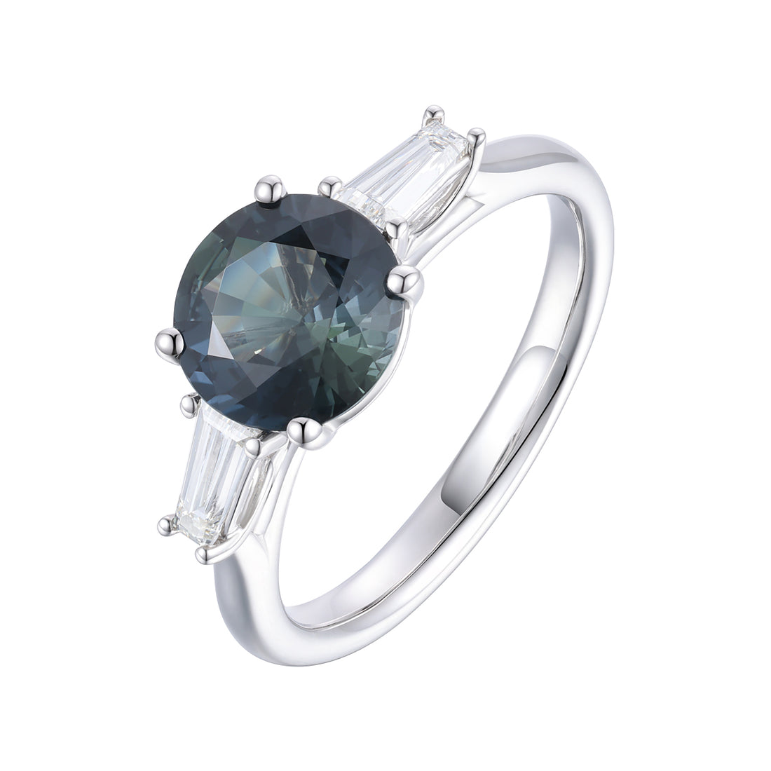 Colour Change Sapphire and Diamond Ring
