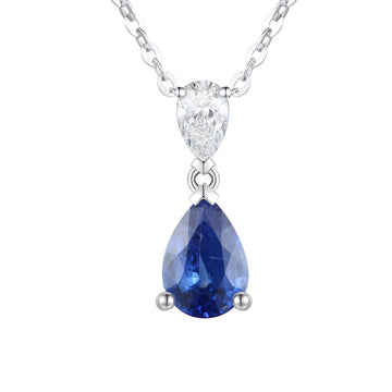 Sapphire and Diamond Pendant