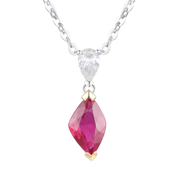Ruby and Diamond Pendant