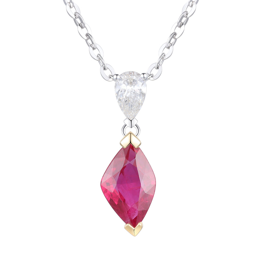Ruby and Diamond Pendant