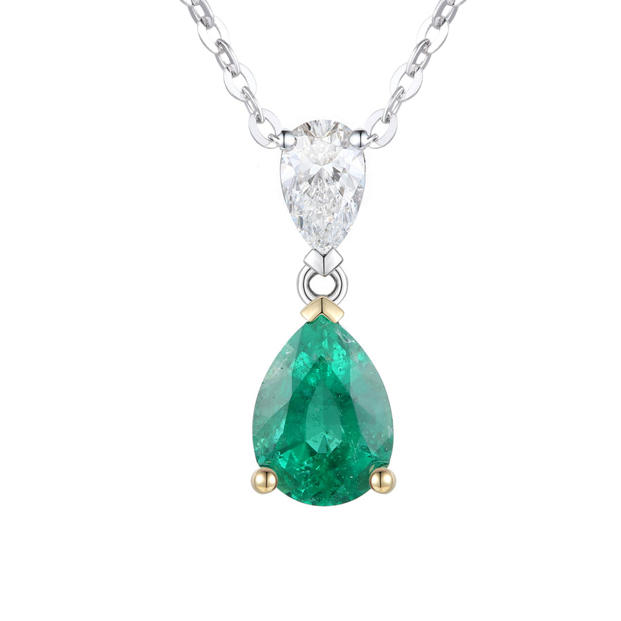 Emerald and Diamond Pendant
