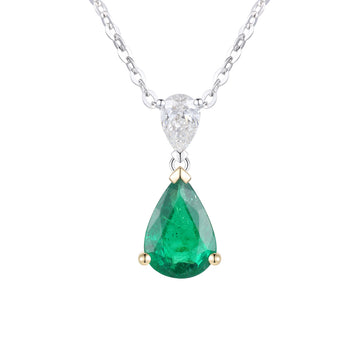 Emerald and Diamond Pendant