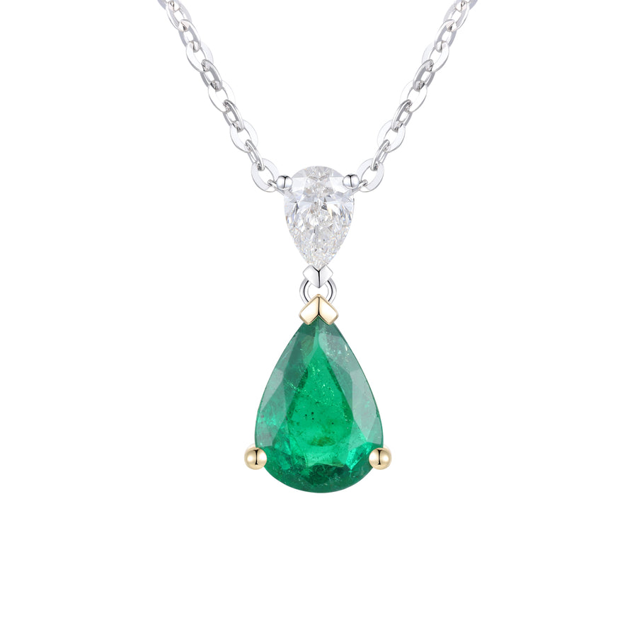 Emerald and Diamond Pendant