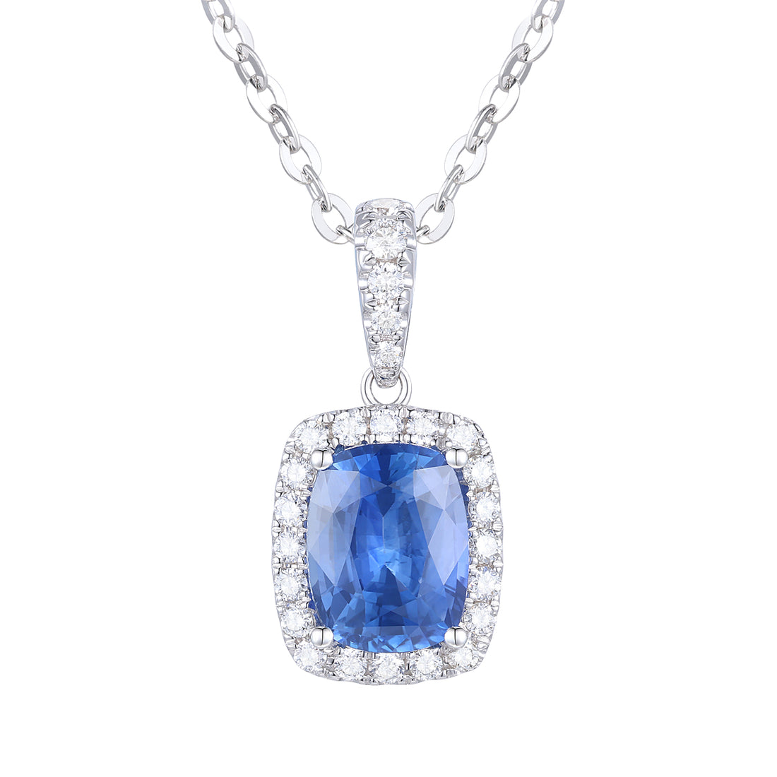 Sapphire and Diamond Pendant