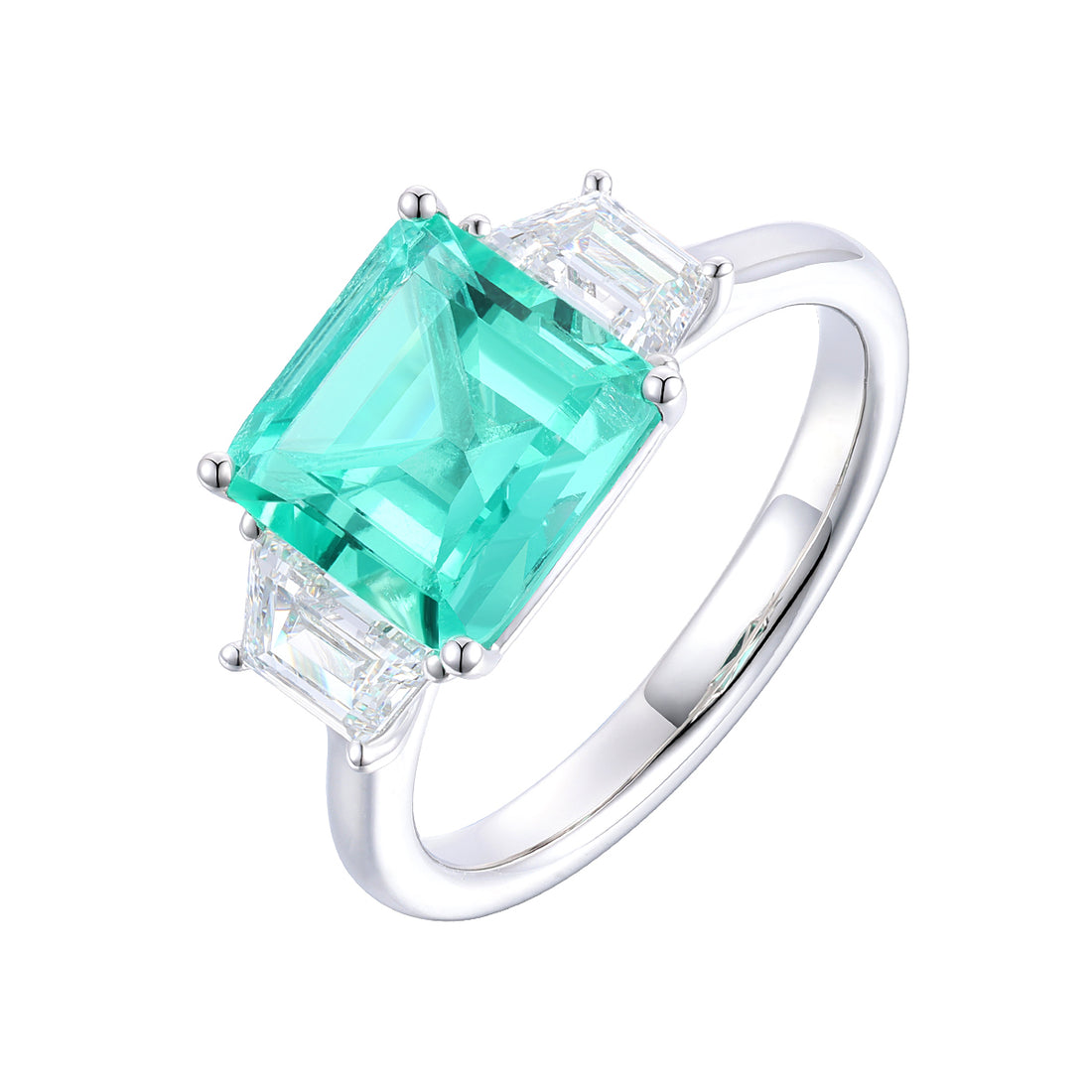 Emerald and Diamond Ring