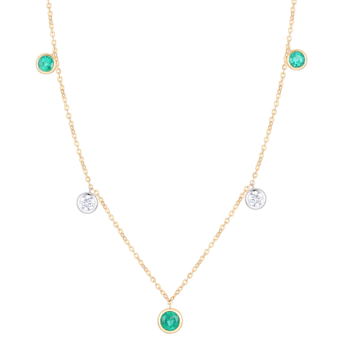 Emerald and Diamond Necklace