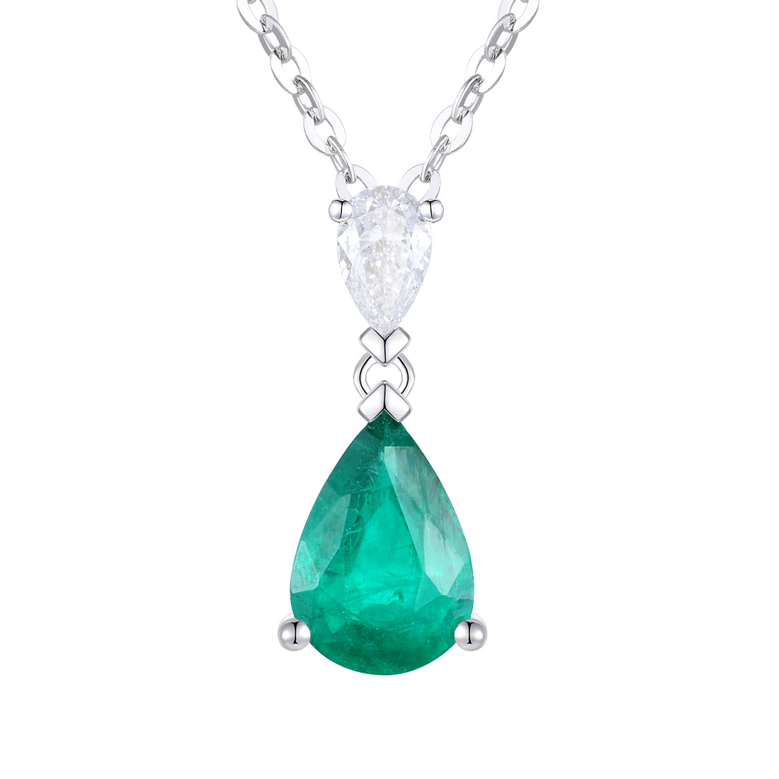Emerald and Diamond Pendant