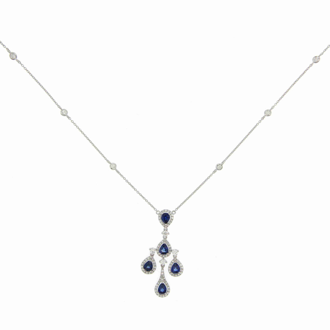 Sapphire and Diamond Necklace