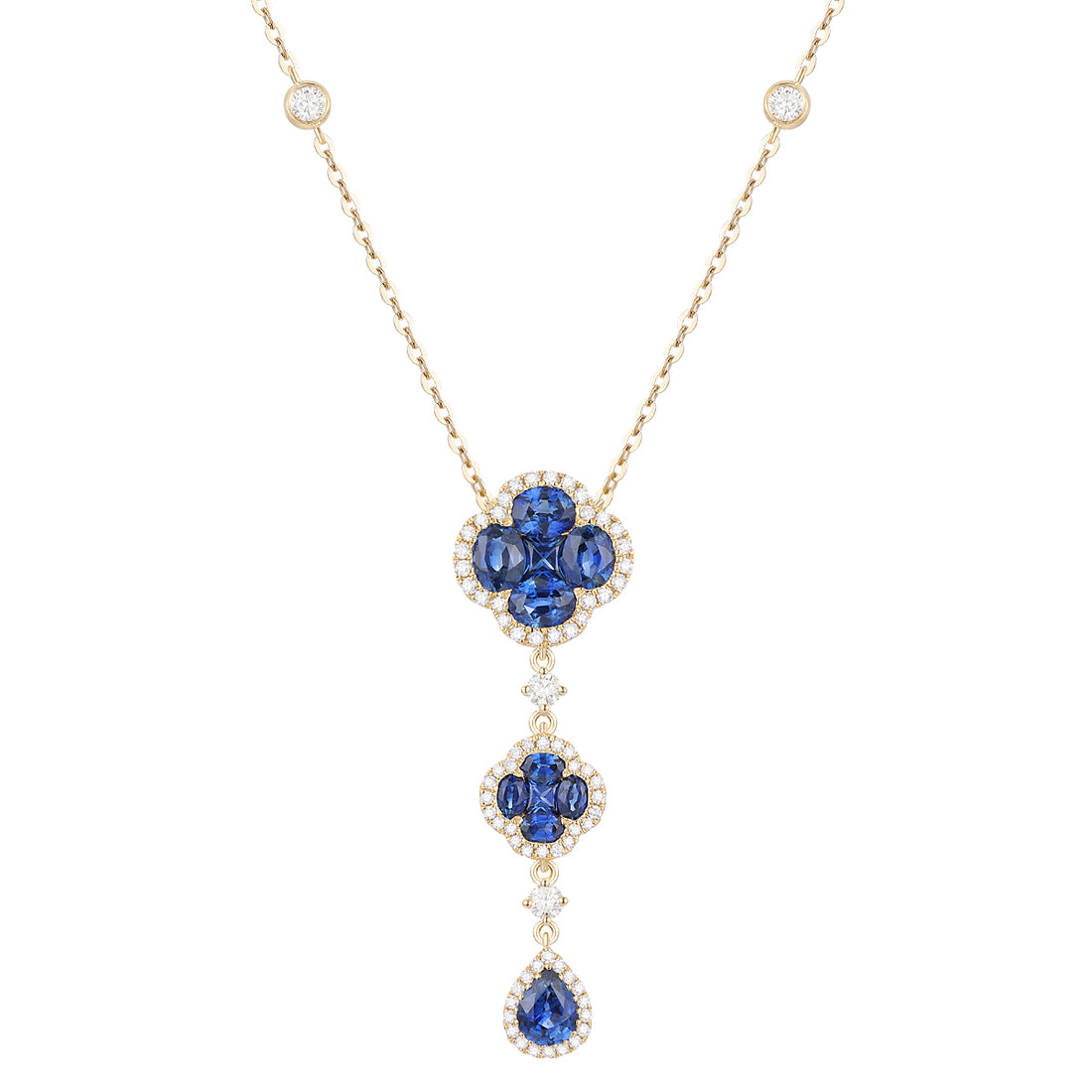 Sapphire and Diamond Necklace