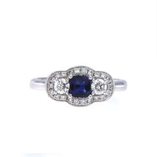 Sapphire and Diamond Ring