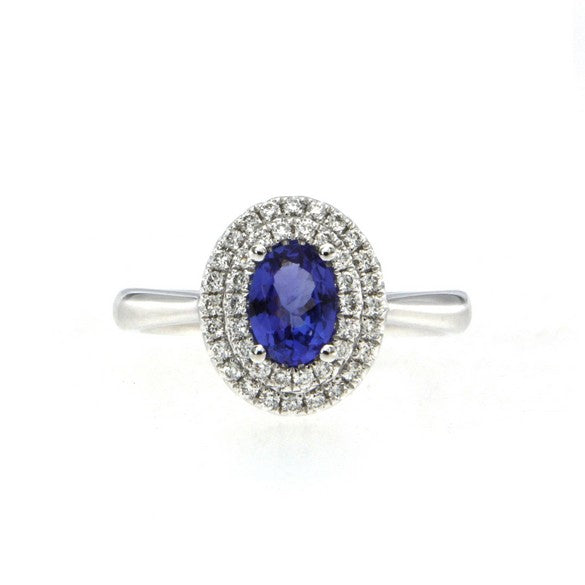 Tanzanite and Diamond Ring