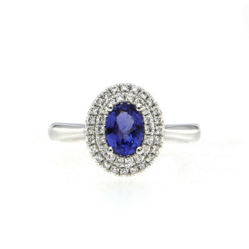 Tanzanite and Diamond Ring