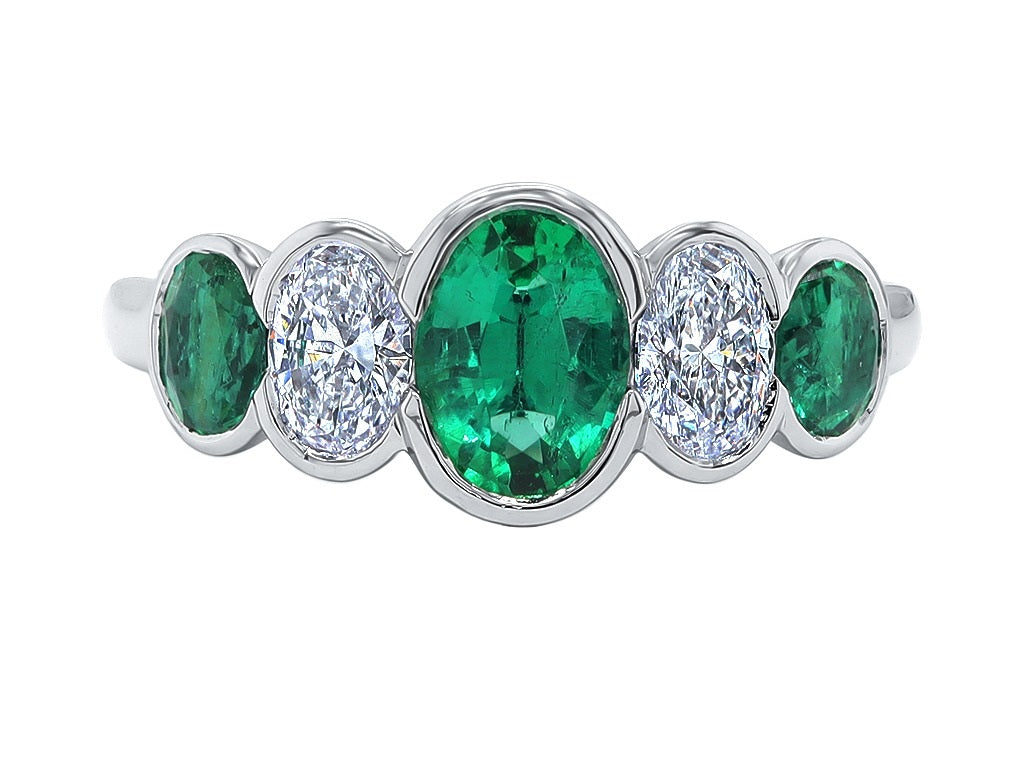 Emerald and Diamond Ring