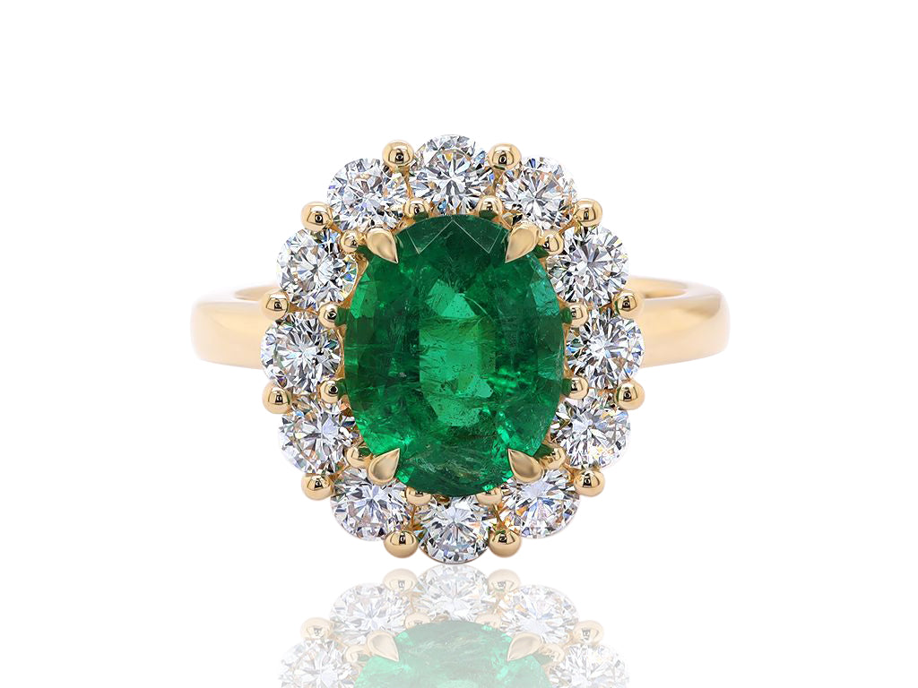 Emerald and Diamond Ring