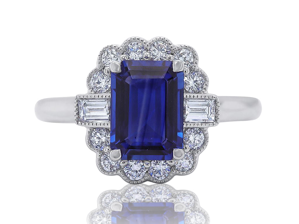 Sapphire and Diamond Ring