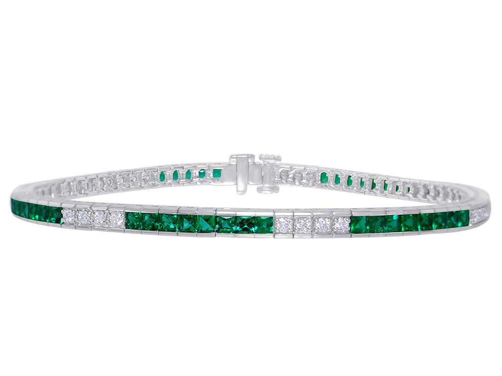 Emerald and Diamond Bracelet