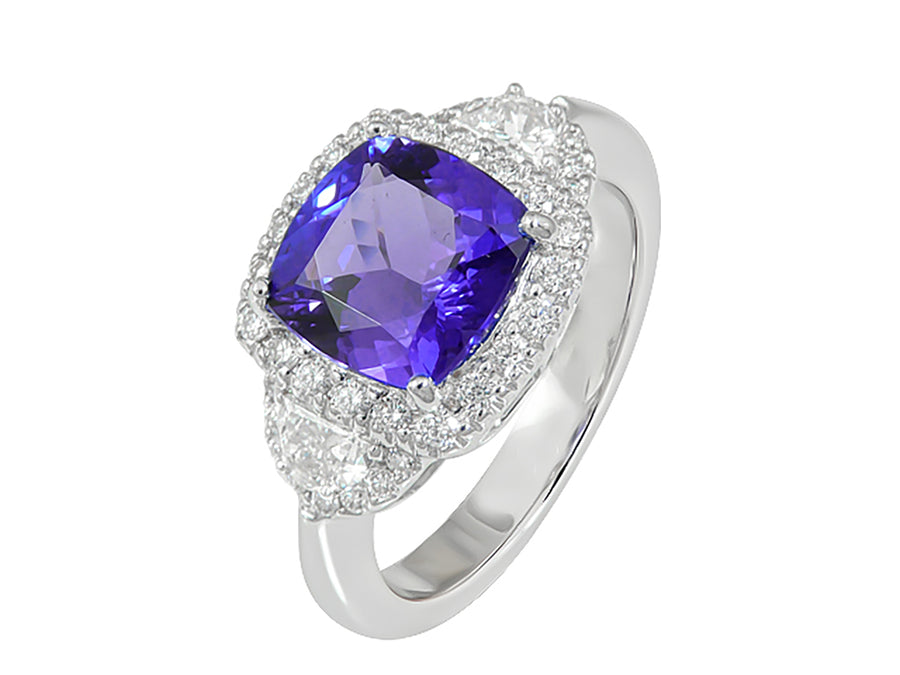 Tanzanite and Diamond Ring