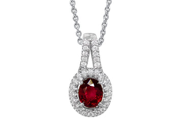 Ruby and Diamond Pendant