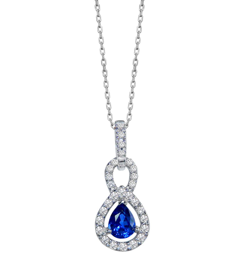 Sapphire and Diamond Pendant