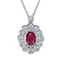 Ruby and Diamond Necklace