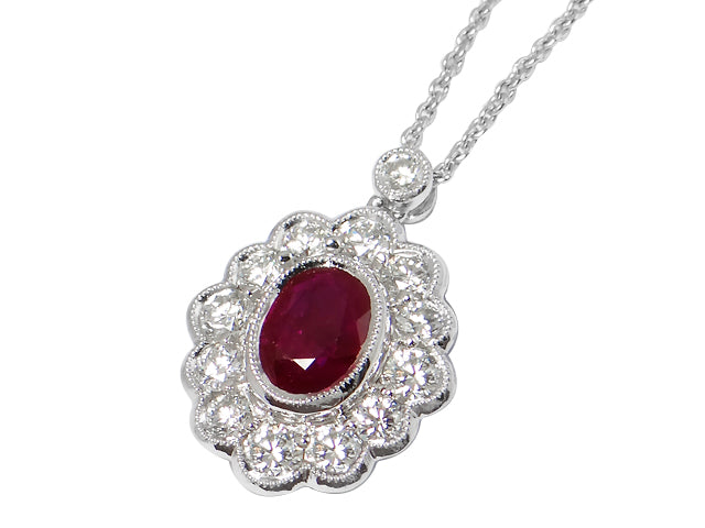 Ruby and Diamond Necklace