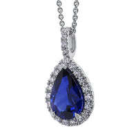 Sapphire and Diamond Necklace