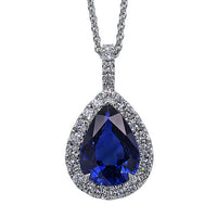 Sapphire and Diamond Necklace