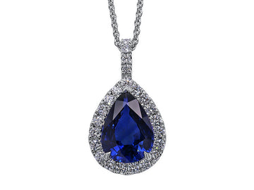 Sapphire and Diamond Necklace