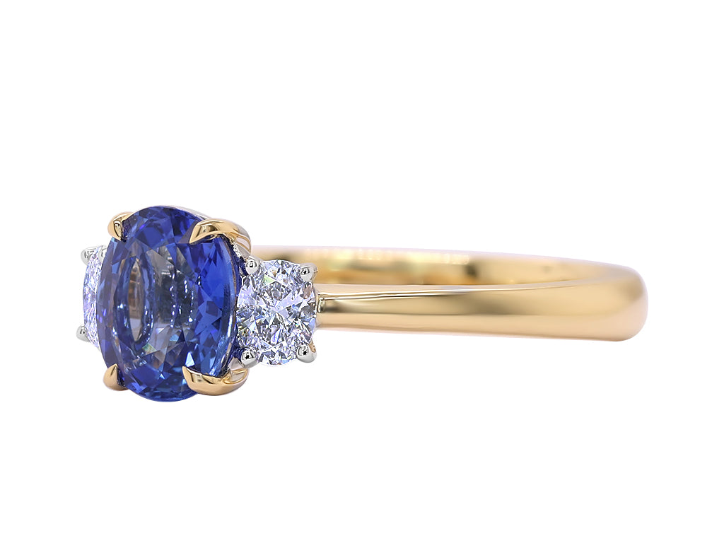 Sapphire and Diamond Ring