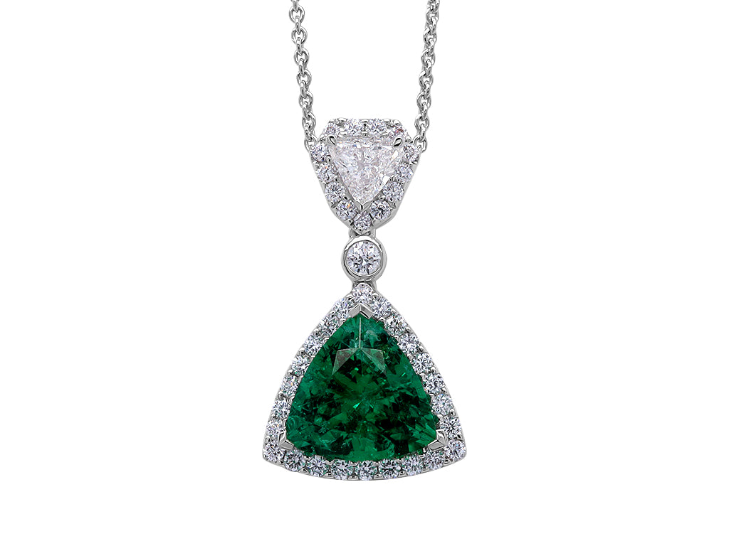 Emerald and Diamond Necklace