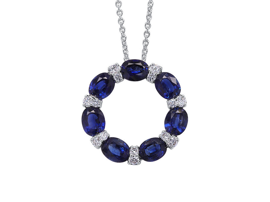 Sapphire and Diamond Pendant