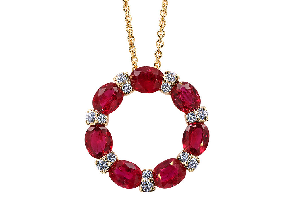 Ruby and Diamond Pendant