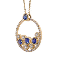 Sapphire and Diamond Necklace