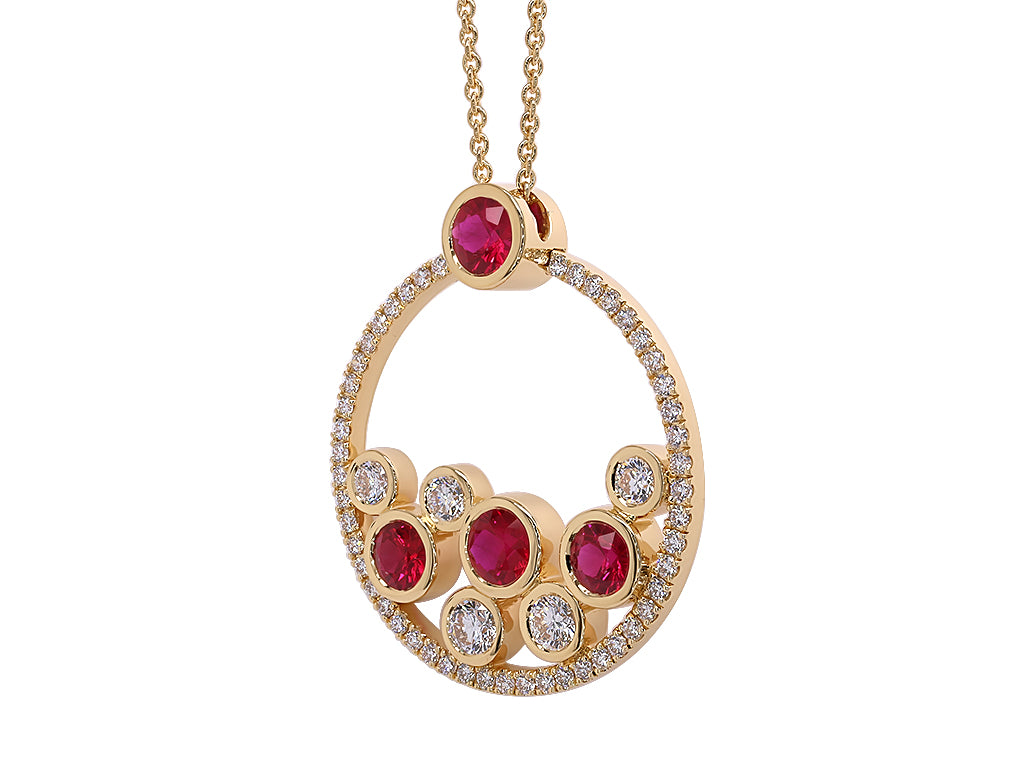 Ruby and Diamond Necklace