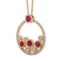 Ruby and Diamond Necklace