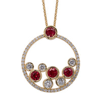 Ruby and Diamond Necklace