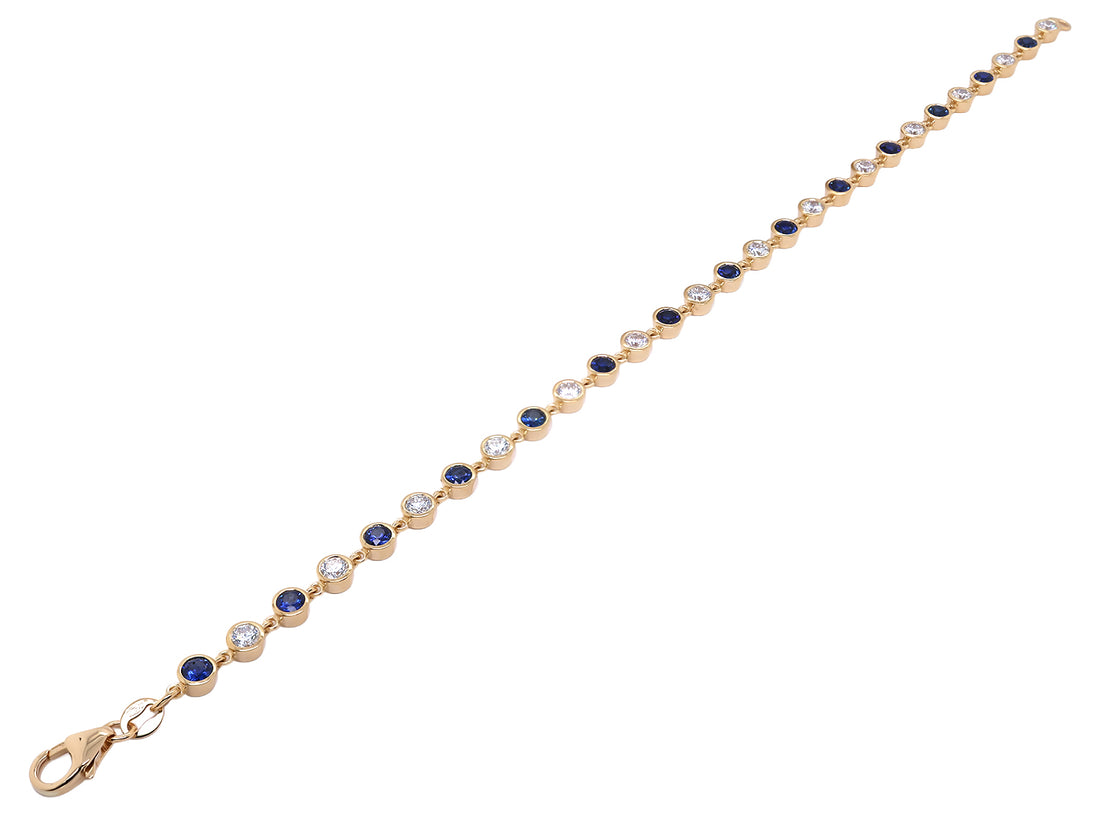 Sapphire and Diamond Bracelet