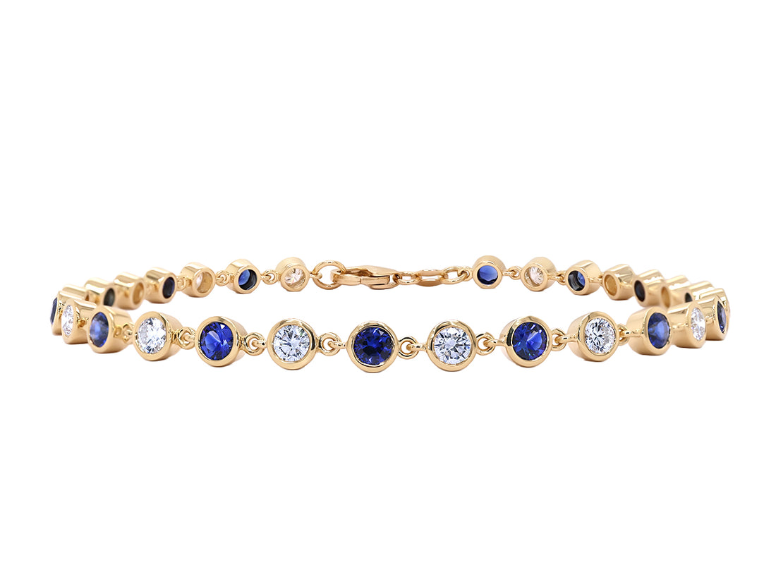Sapphire and Diamond Bracelet