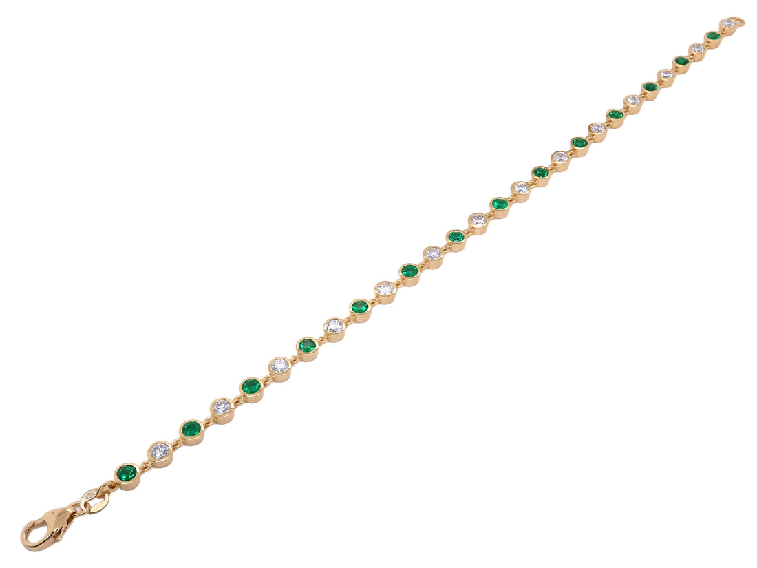 Emerald and Diamond Bracelet