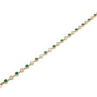 Emerald and Diamond Bracelet