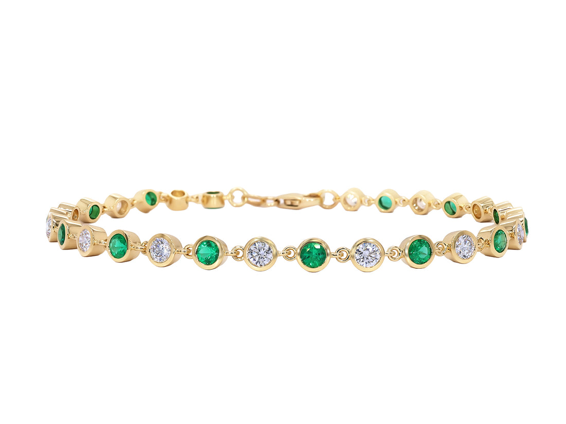 Emerald and Diamond Bracelet